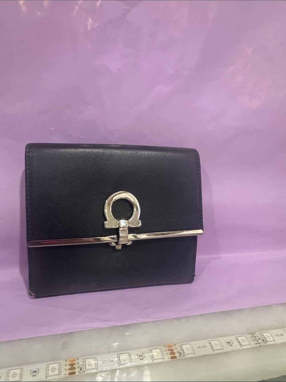 Ed's show price Salvatore Ferragamo Saffiano Leather Gancini Wallet - Picture 5 of 17